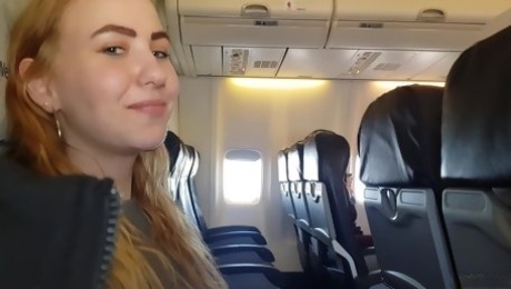 Public Airplane Handjob And Blowjob - Bella Mur