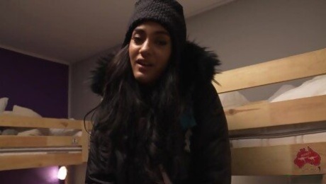 Small tits Capri Lmonde enjoys while riding a white manhood