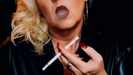 Human ashtray fantasy - I feed your smoking addiction my little hooked piggy